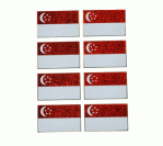 Singapore State Flag Stickers